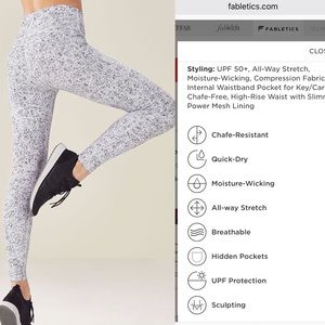 Fabletics High-Waisted Printed Powerhold Leggings